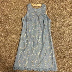 Vince Camuto blue lace dress